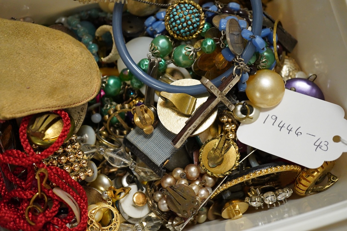 A large quantity of costume jewellery